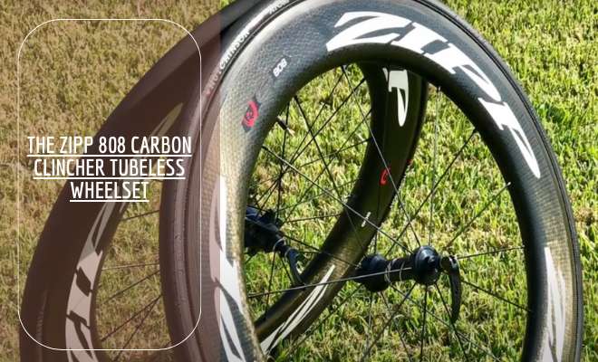 the Zipp 808 Carbon Clincher Tubeless Wheelset